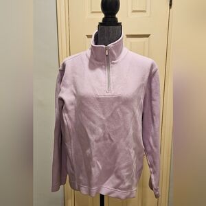 Tommy Bahama Lilac Half Zip Pullover Sweatshirt – Medium